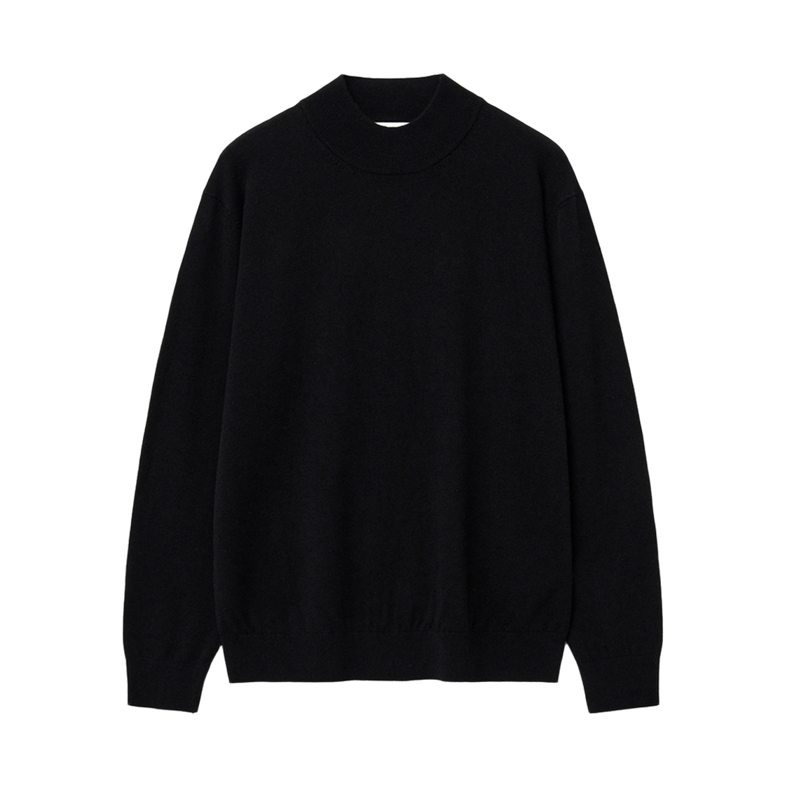 TNSW5F106BK TNGT Cashmere Mock Neck Knit Top Black