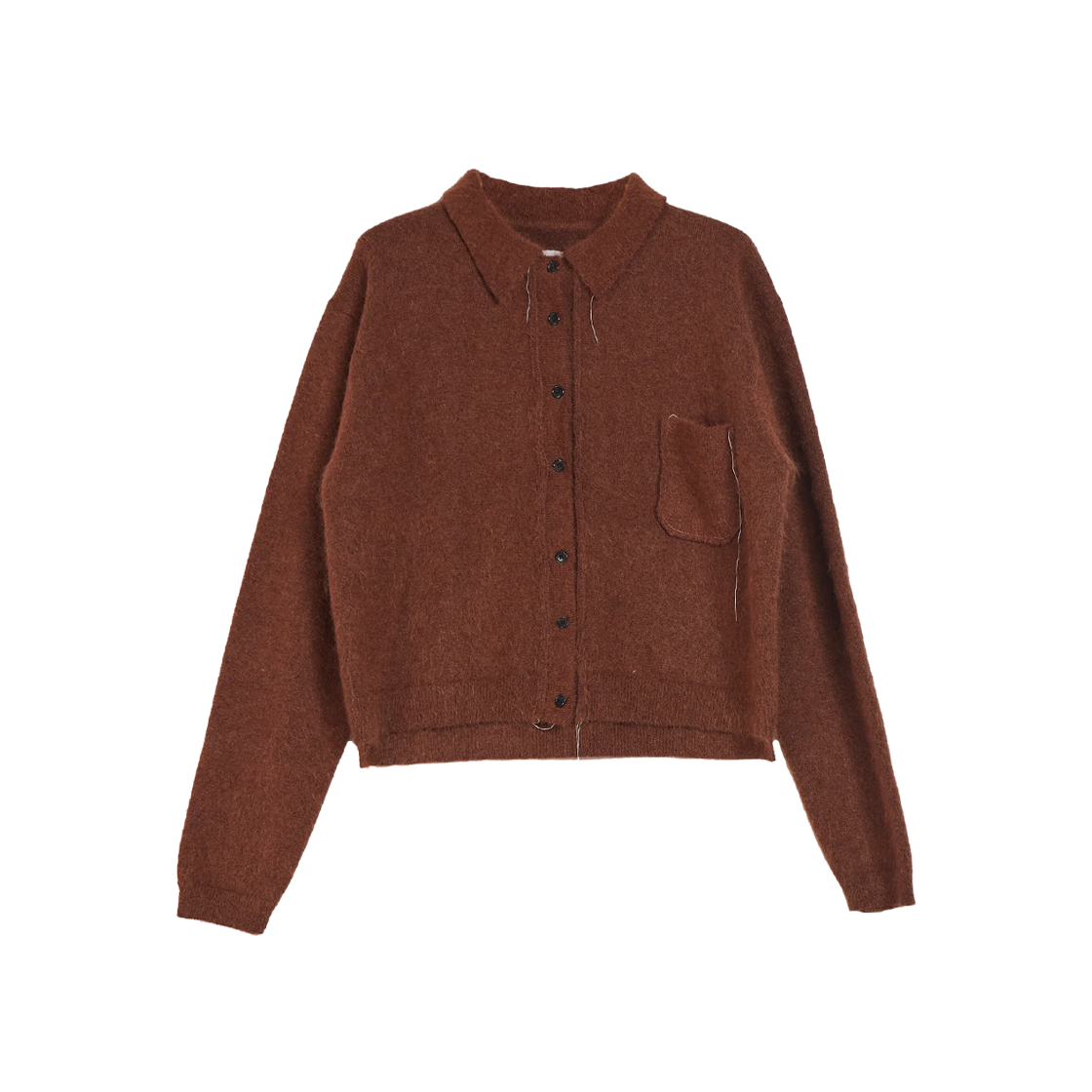 카미엘 포트젠스 헤어리 가디건 브라운 - 25FW(Camiel Fortgens Hairy Cardigan Brown - 25FW)