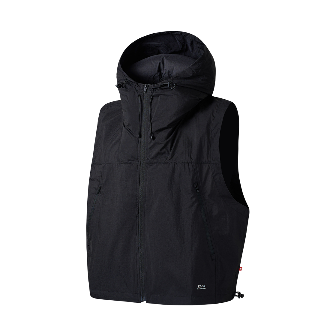 키크 필로우디 유틸리티 나일론 베스트 (안감X) 블랙(keek Pillowdy Utility Nylon Vest (Single-layer) Black)