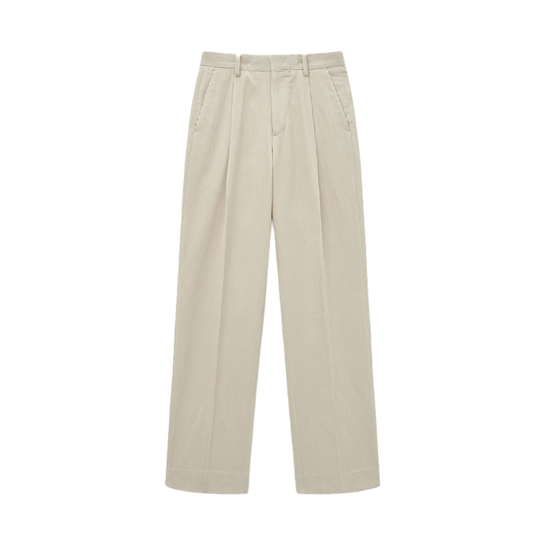 TNPA5F107CR TNGT Corduroy Semi Wide Pants Cream