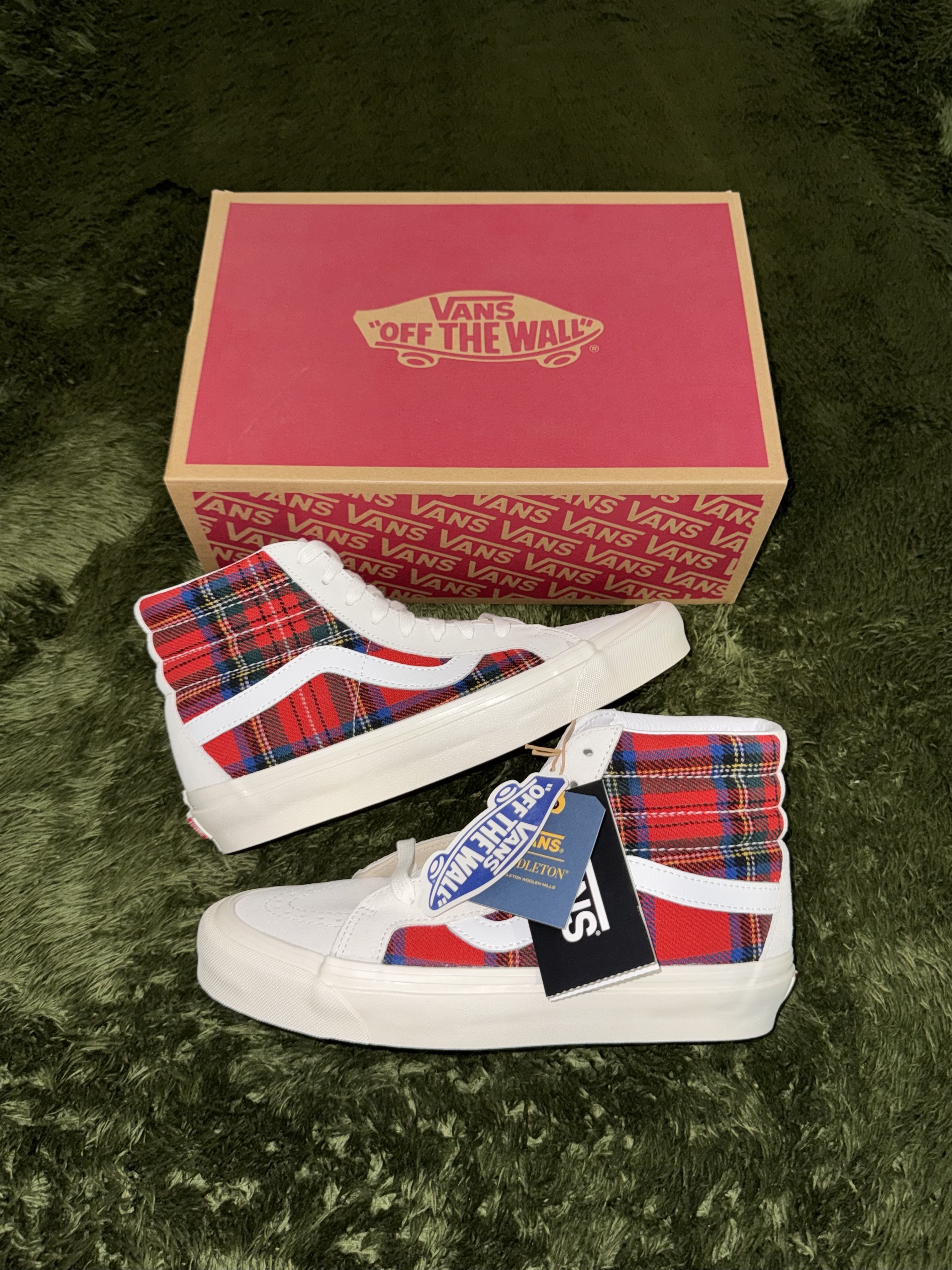 Vans Sk8-Hi 38 DX Anaheim Factory Pendleton Royal Stewart Tartan 착용 스타일 - 1