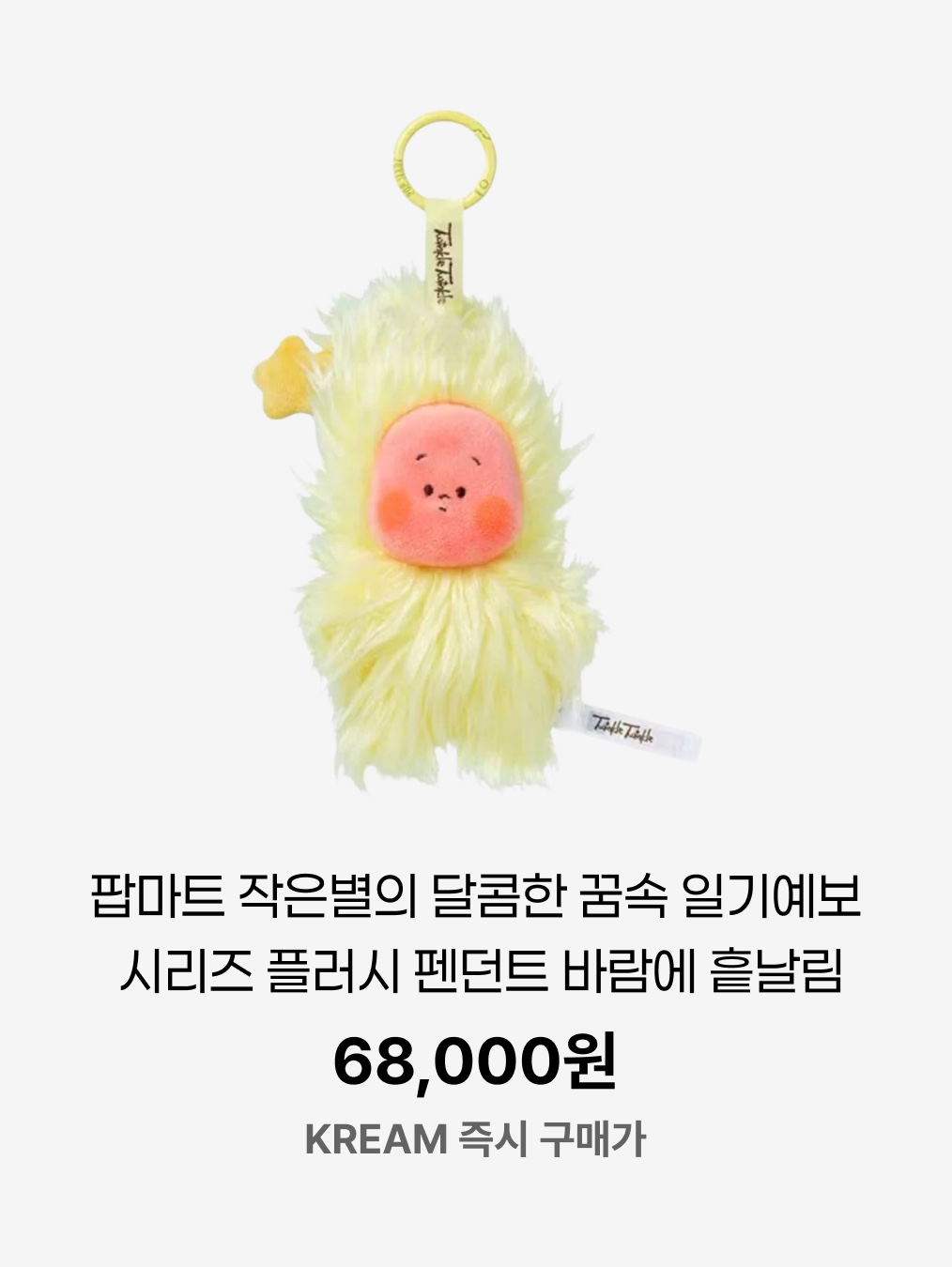 Pop Mart Twinkle Twinkle Sweet Dreams Forecast Series Plush Pendant Mess In Wind (Opened Case), Pop Mart We Are Twinkle Twinkle Little Stars Series Earphone Bag 착용 스타일 - 5