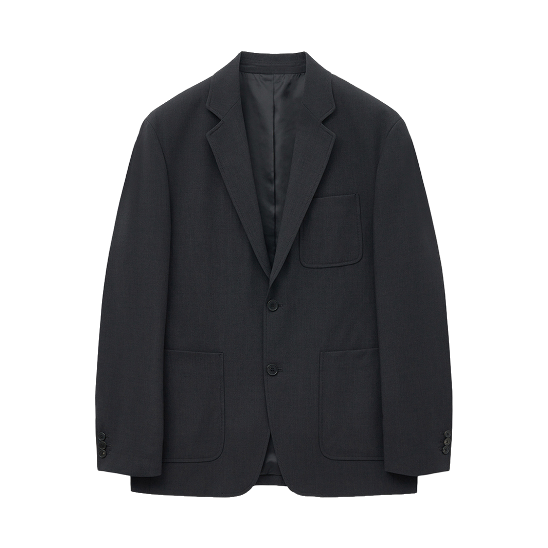 TNJA5F100CG TNGT Wool Blended Comfort Jacket Dark Grey