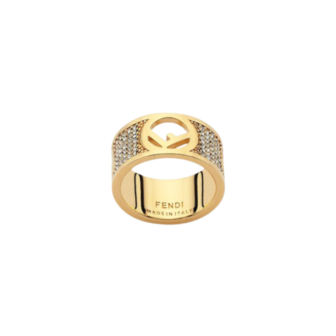 (W) 펜디 F 이즈 펜디 링 골드((W) Fendi F is Fendi Ring Gold)