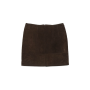 Greenbutter Rawhide Leather Skirt Brown
