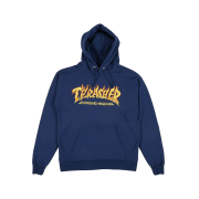 Thrasher Fire Logo Hood Navy