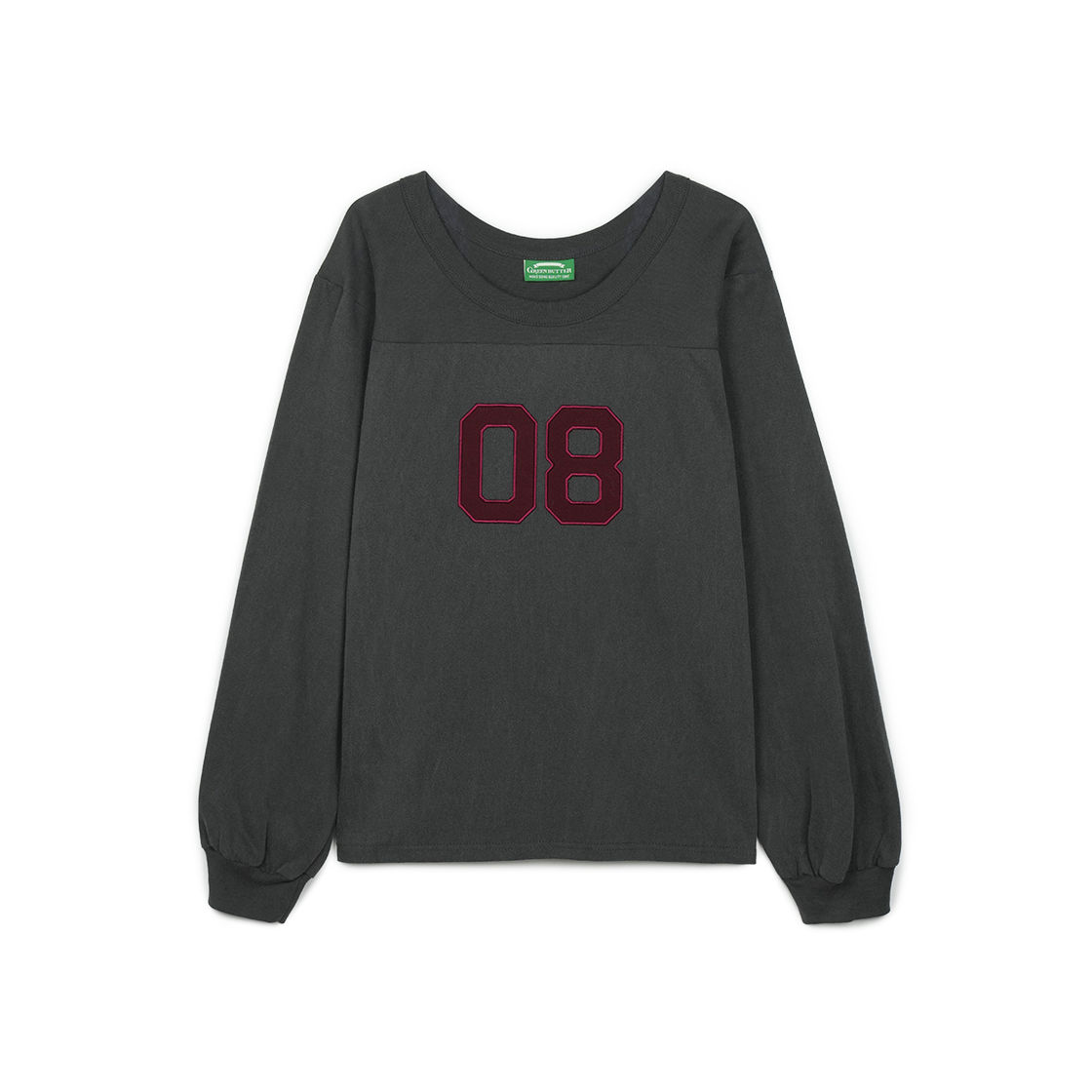 P0000BCR Greenbutter Pigment No.08 Tee Charcoal