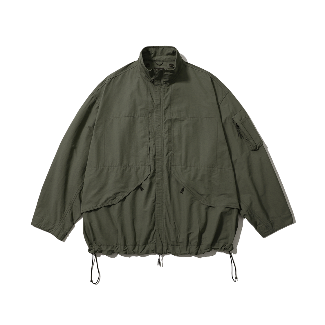 모이프 와이드 패트롤 자켓 올리브