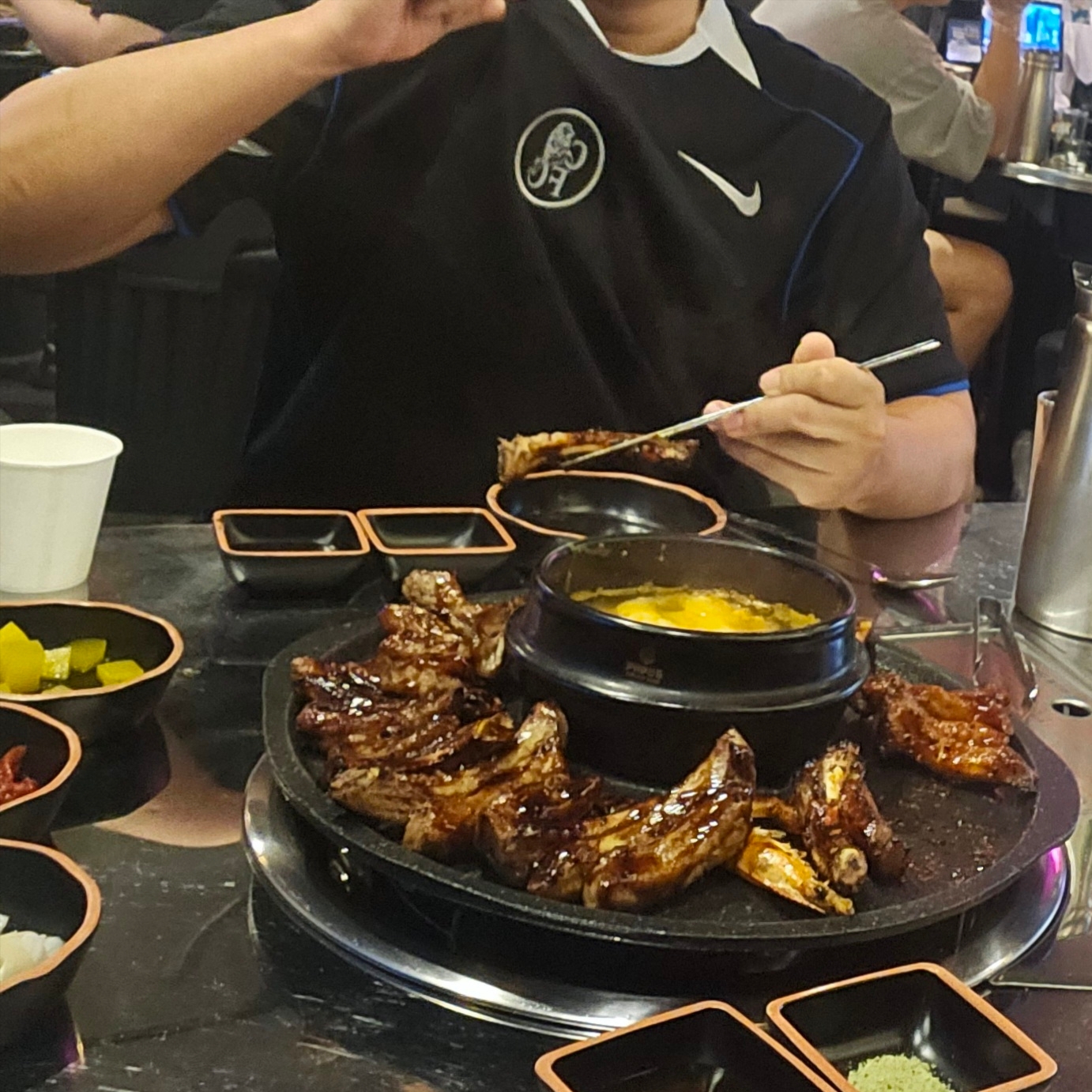 Nike Chelsea FC 2025/26 Stadium 3rd Dri-Fit Total 90 Replica Jersey Black Field Silver Game Royal (Non Marking Ver.) 착용 스타일