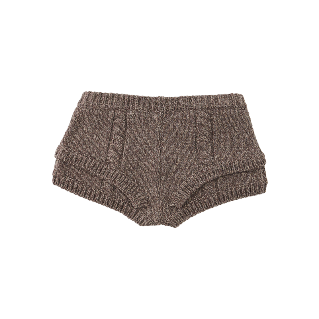 울리카 상투스 우먼 로프 니트 쇼츠 브릭 - 25FW(Ulika Sanctus Women Rope Knit Shorts Brick - 25FW) - 2