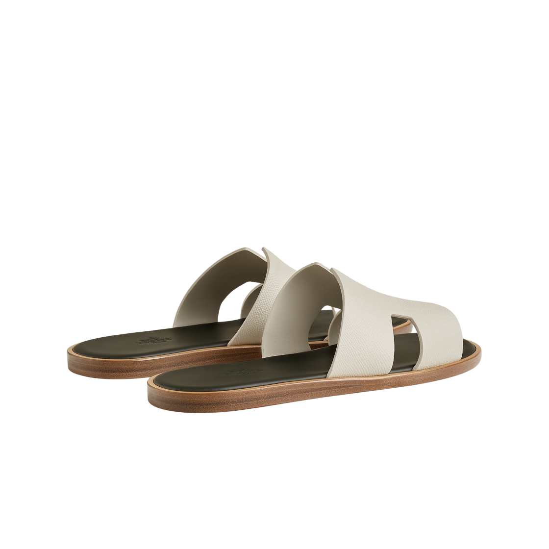 에르메스 이즈미르 샌들 앱송 & 베쥬 글레이즈 베르 포레(Hermes Izmir Sandal Epsom & Beige Glaise Vert Foret) - 3