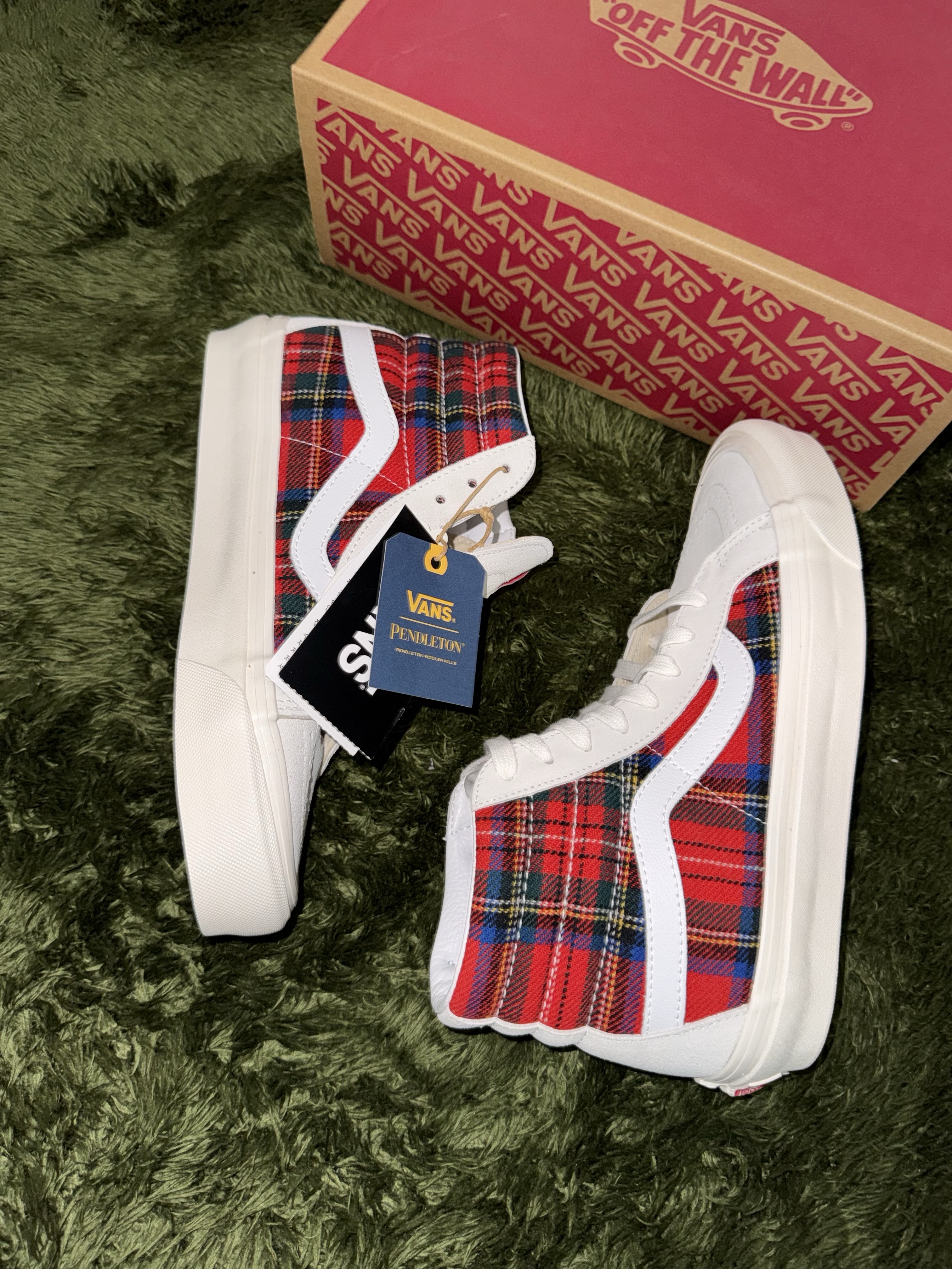 Vans Sk8-Hi 38 DX Anaheim Factory Pendleton Royal Stewart Tartan 착용 스타일 - 4