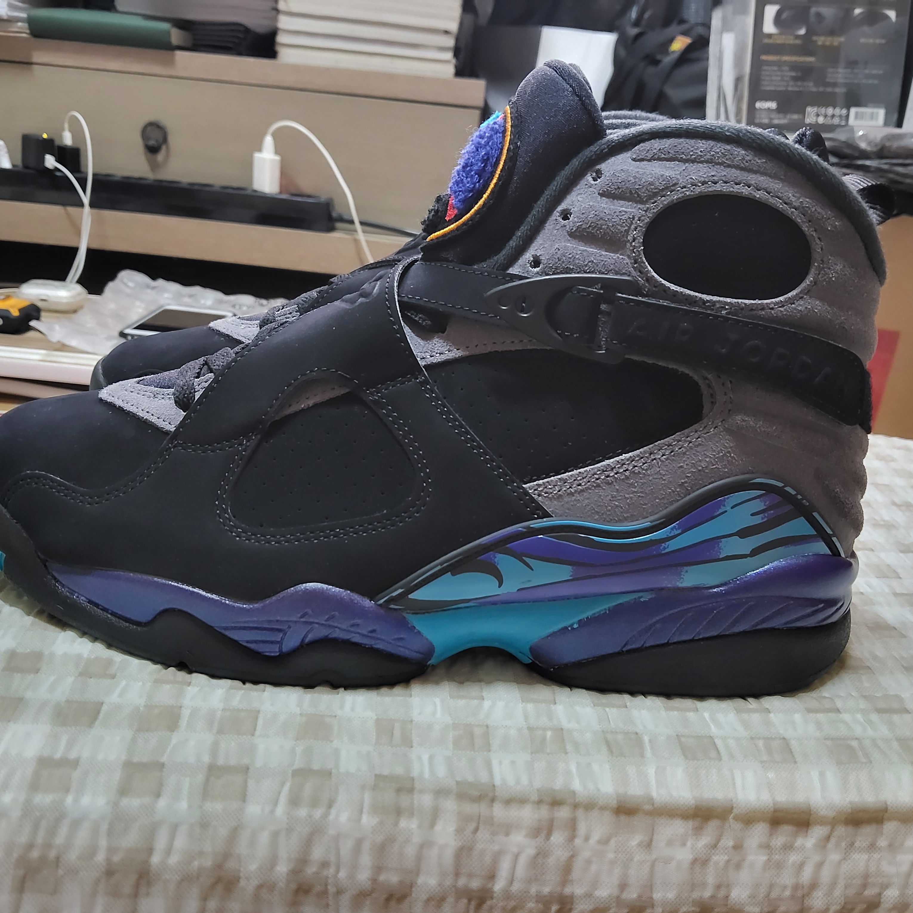 Jordan 8 Retro Aqua 2025 착용 스타일 - 2