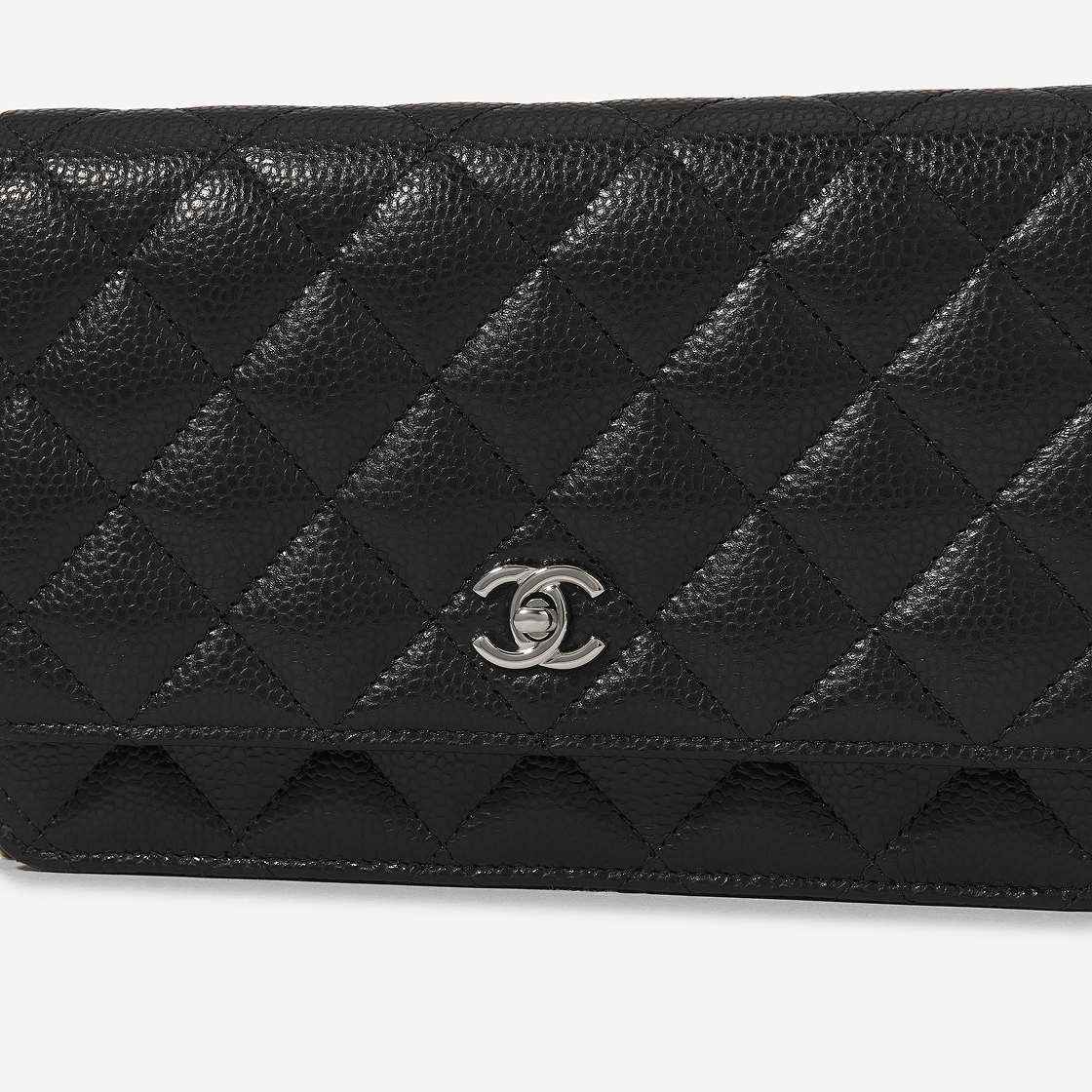 샤넬 체인 지갑 그레인드 카프스킨 & 실버 메탈 블랙(Chanel Wallet On Chain Grained Calfskin & Silver Black) - 4