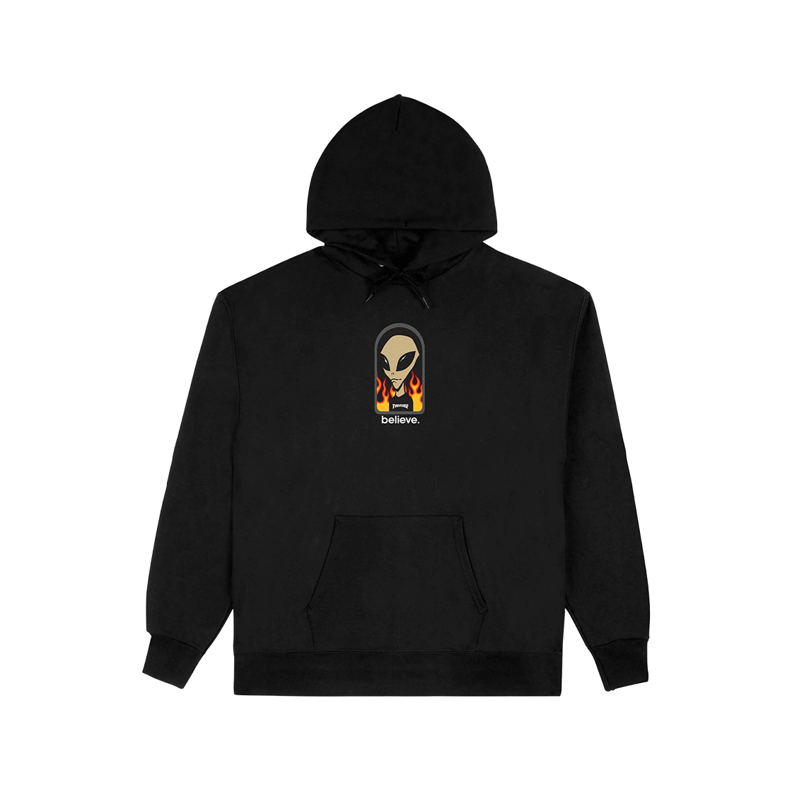트레셔 빌리브 후디 블랙(Thrasher Believe Hoodie Black)