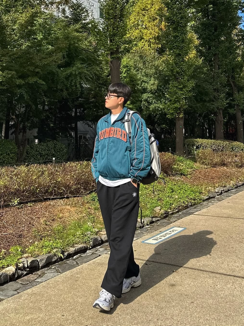 Knitted Knitted Day Logo Sweat Pants Black, Asics Gel-1130 White Cloud Grey 착용 스타일