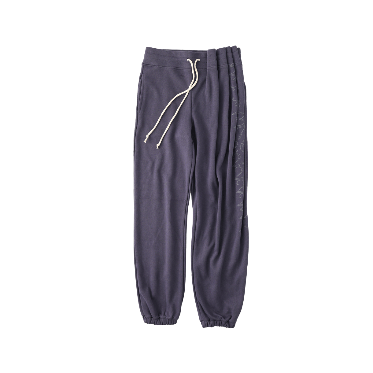 KW5DPALUK02NY Ulika Sanctus Women Curtain Jersey Pants Navy - 25FW