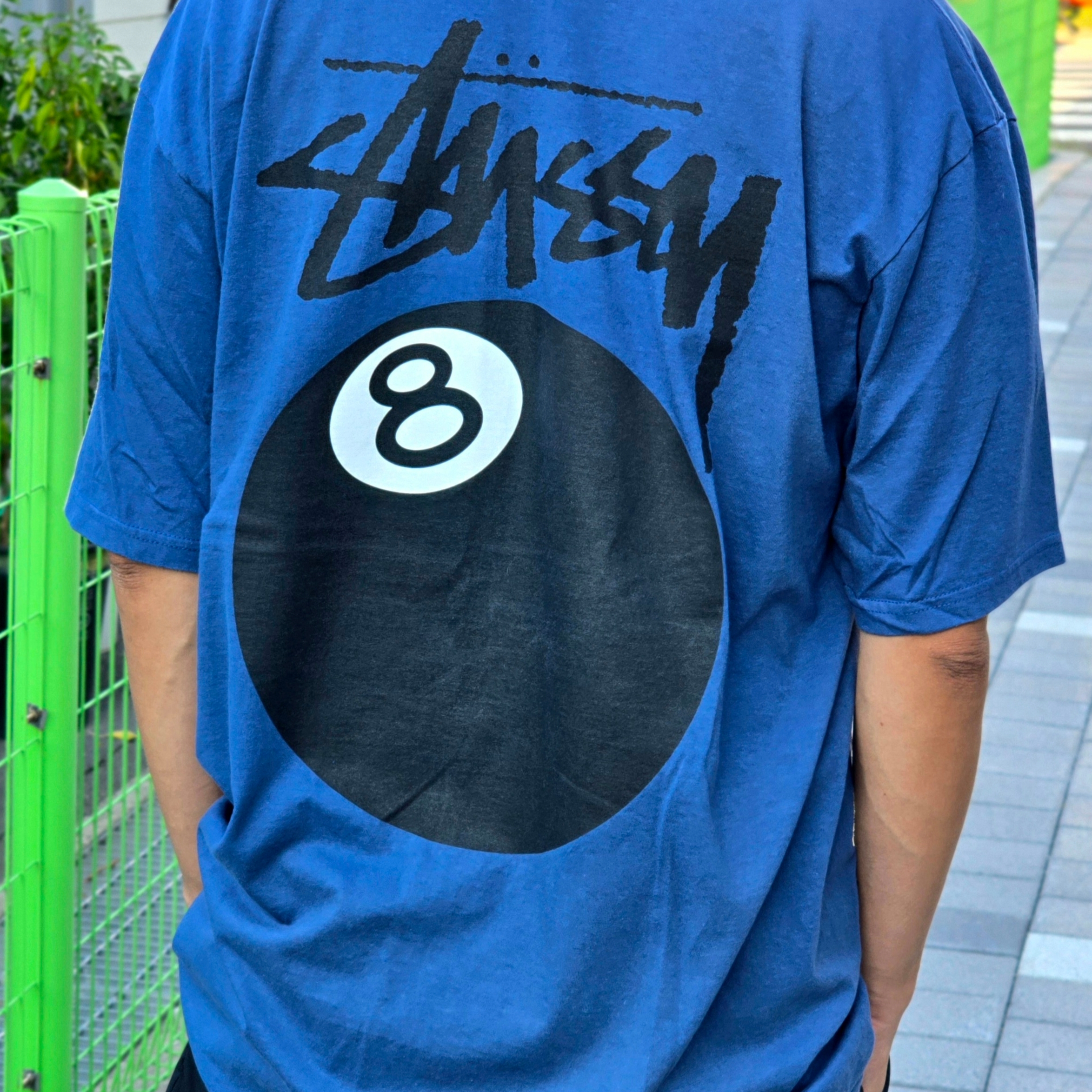 Stussy 8 Ball T-Shirt Midnight - 22SS 착용 스타일 - 2