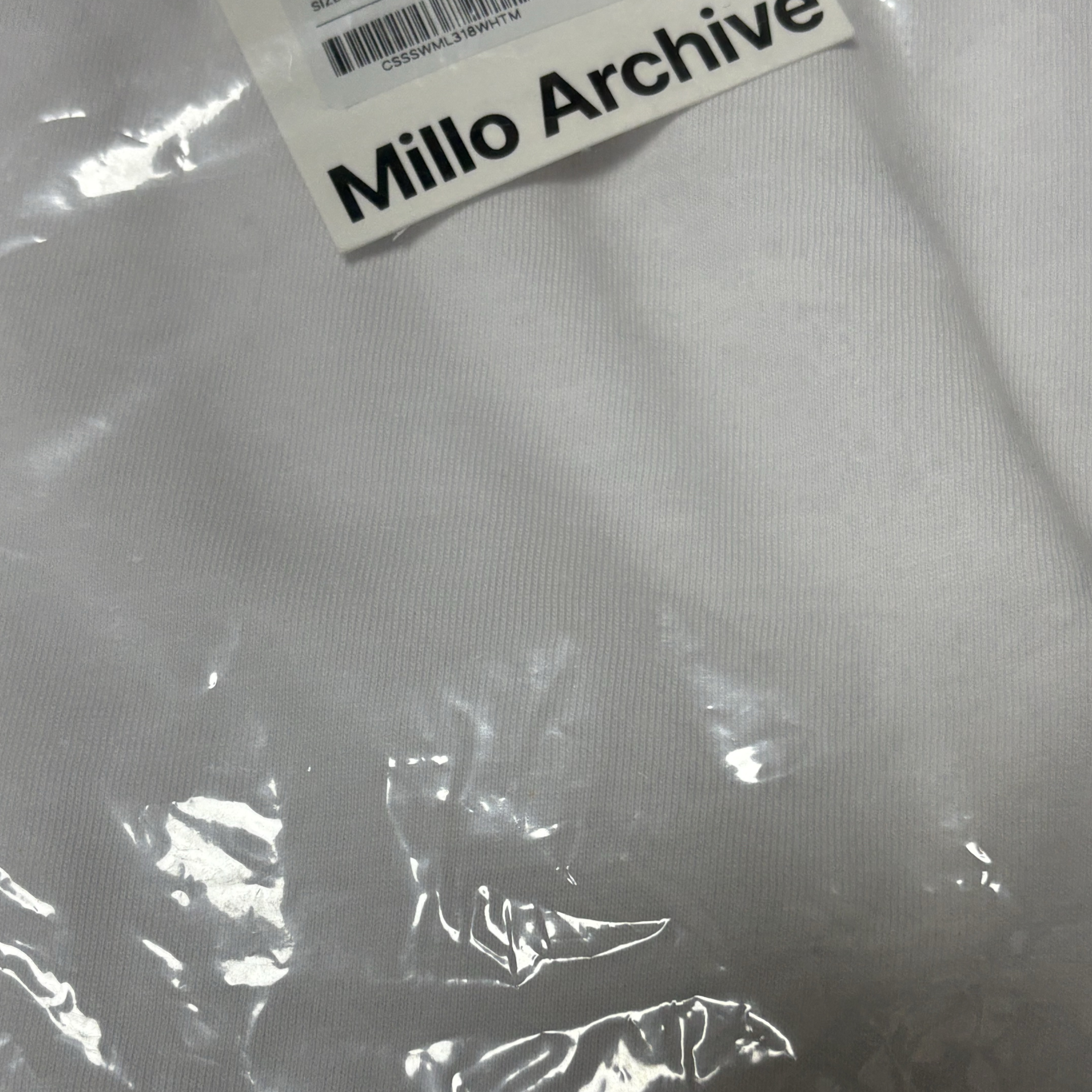 Millo Archive Original Cotton T-Shirts White 착용 스타일