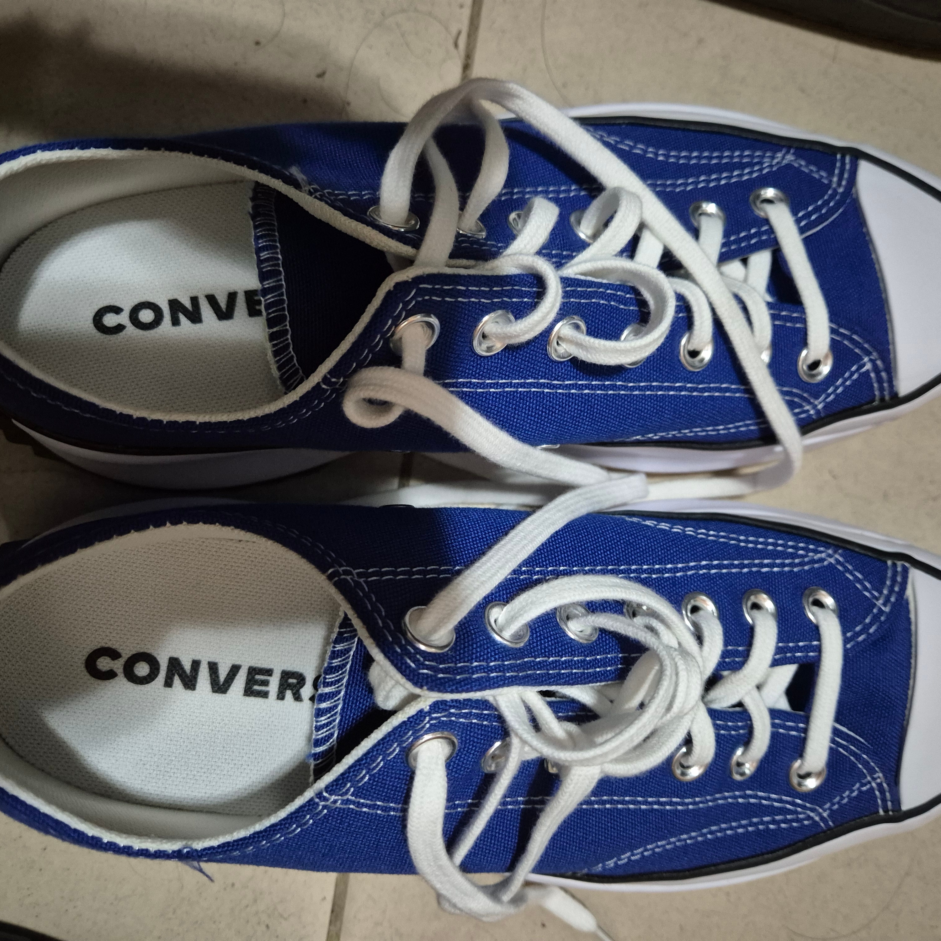 Converse Run Star Hike Low Rush Blue 착용 스타일