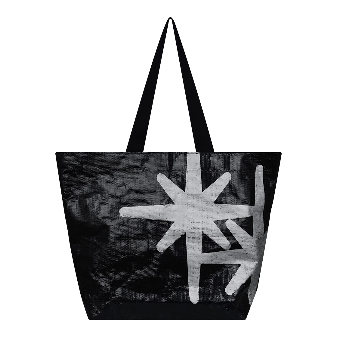 P0000BOE Jinahon Corporation X Safarispot Tarpaulin Shopper Bag Black & Jinahon Corporation X Safarispot Tarpaulin Wallet Black