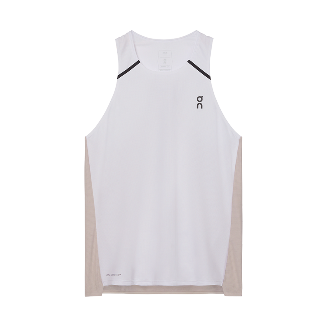 1WE10302993 (W) On Running Performance Tank White Silver