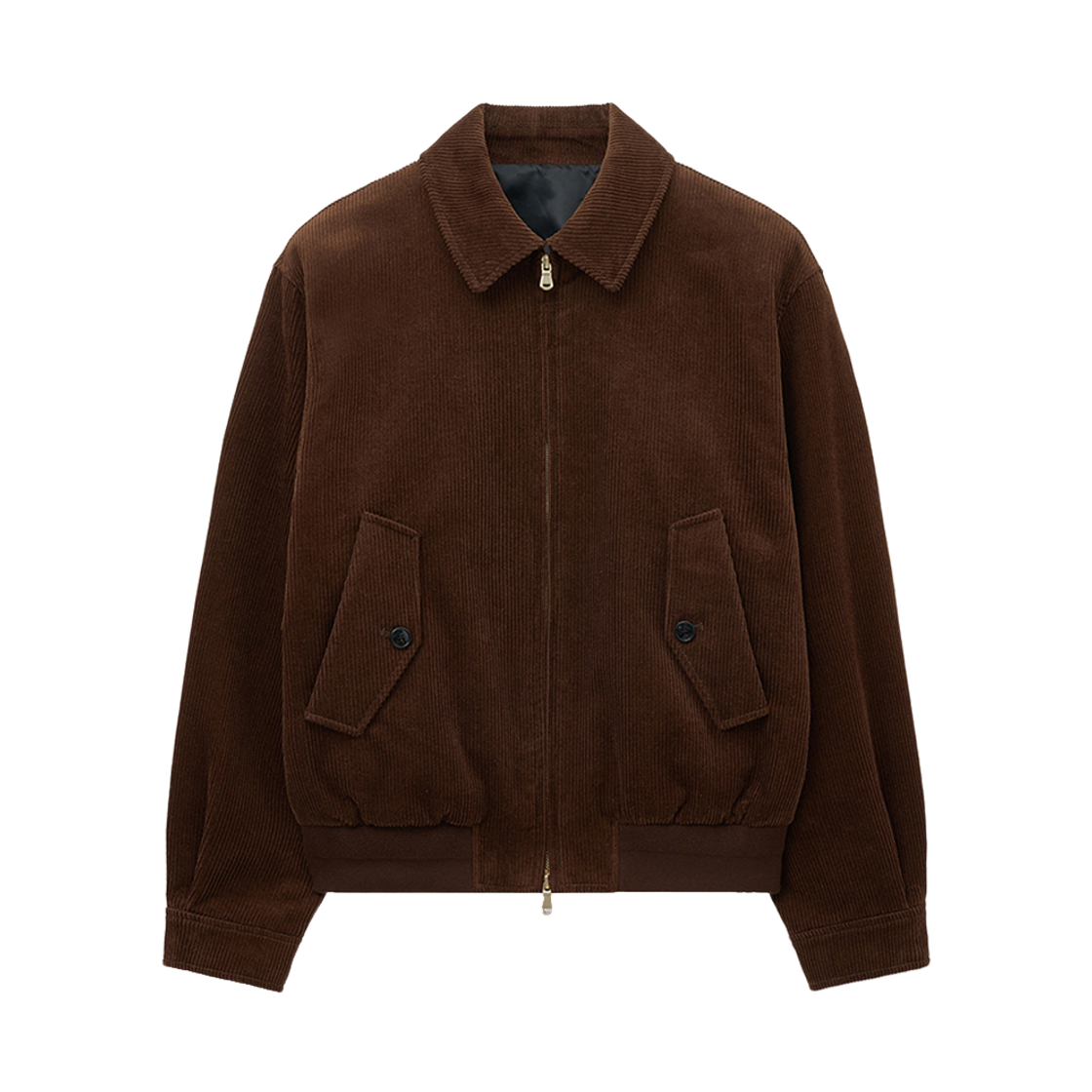 티엔지티 코듀로이 스윙 탑 점퍼 브라운