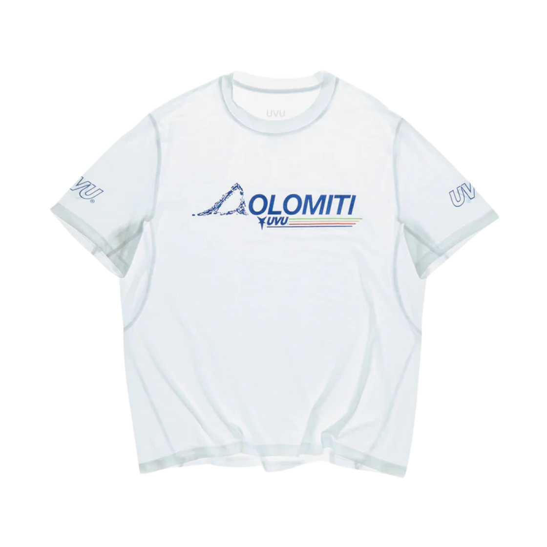 UVU 돌로미티 숏슬리브 러닝 탑 화이트(UVU Dolomiti S/S Running Top White)