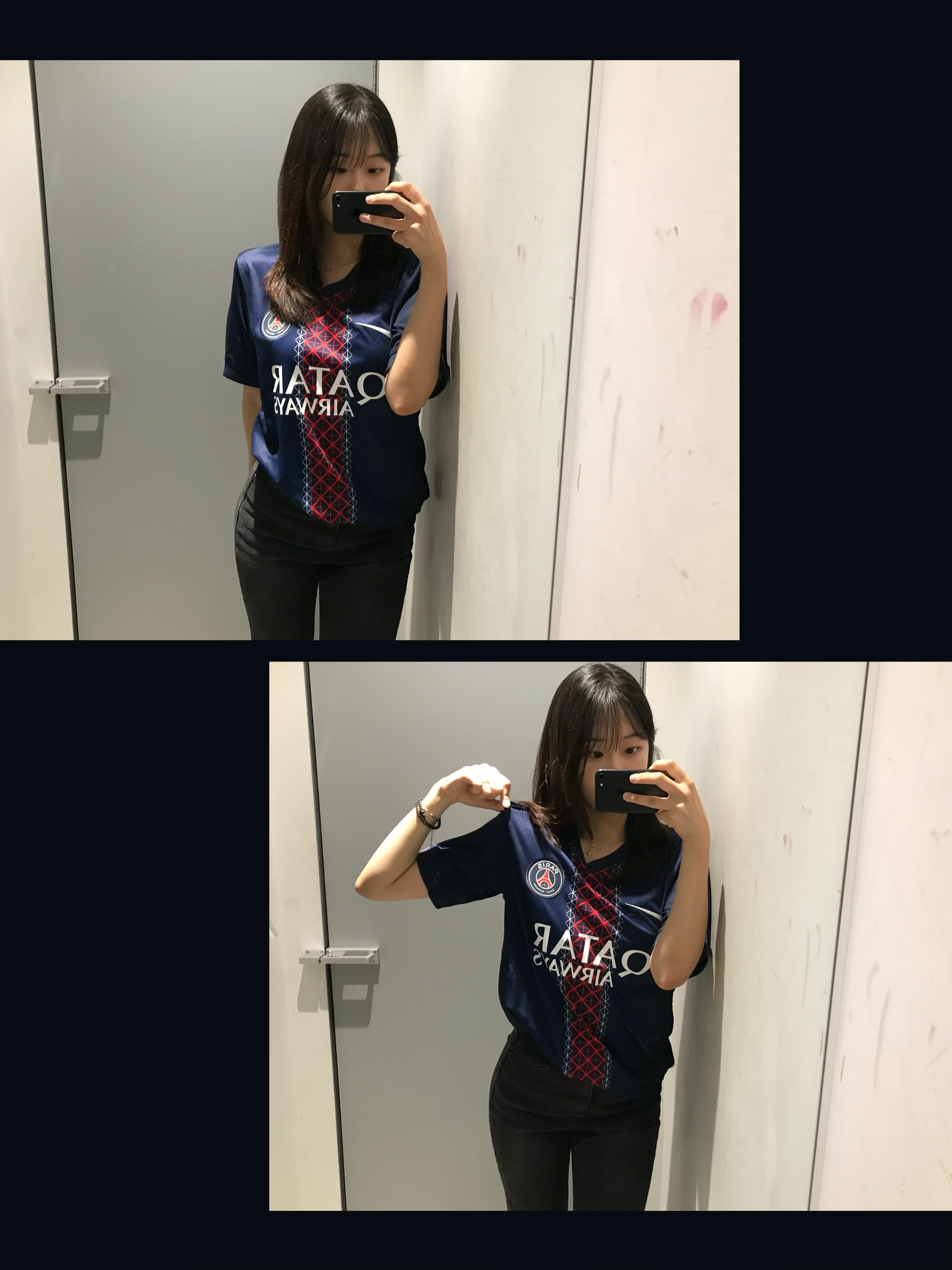 Nike Paris Saint-Germain 2025/26 Stadium Home Dri-Fit Soccer Replica Jersey Midnight Navy (Non Marking Ver.) 착용 스타일 - 5