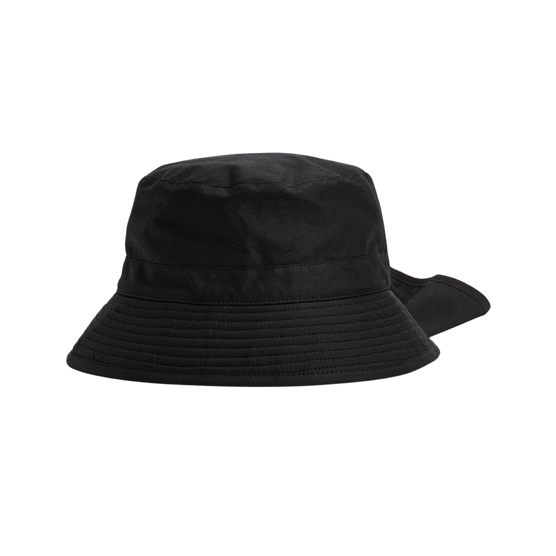 MHA0925BK11 Barbour x Kaptain Sunshine Caped Bucket Hat Black
