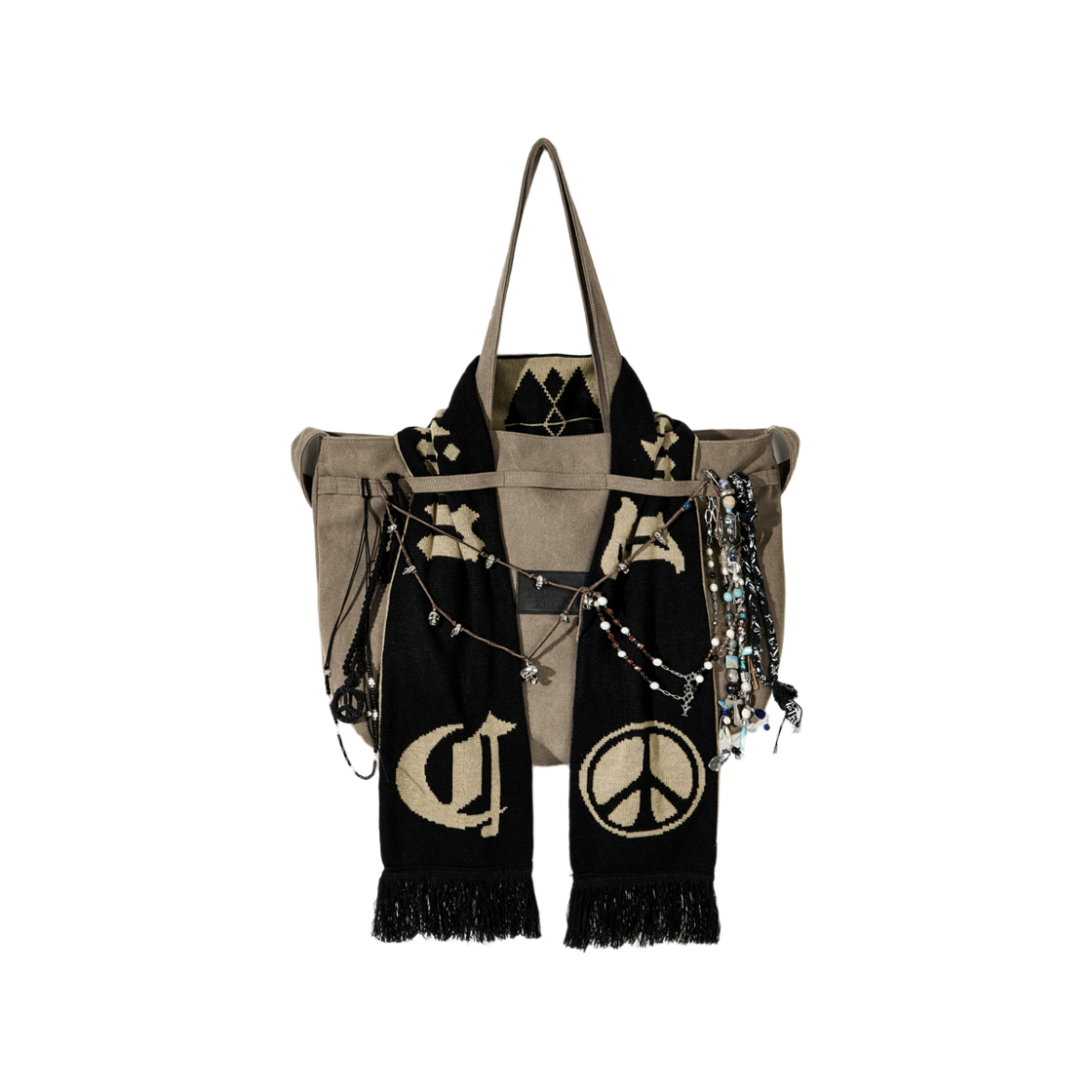 코드 모듈라 스트랩 토트백 워시드 브라운(Cord Modular Strap Tote Bag Wawhed Brown)