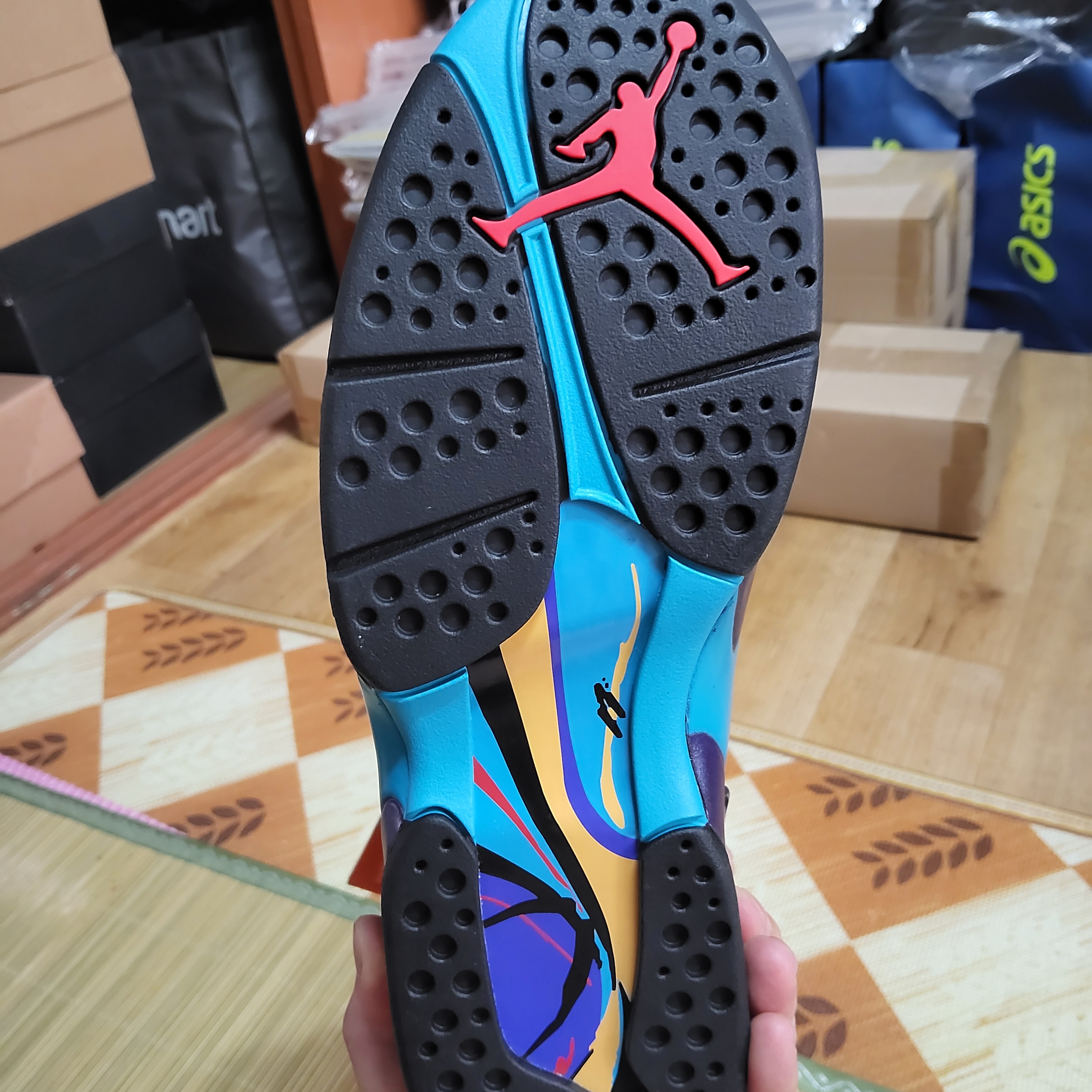 Jordan 8 Retro Aqua 2025 착용 스타일 - 5