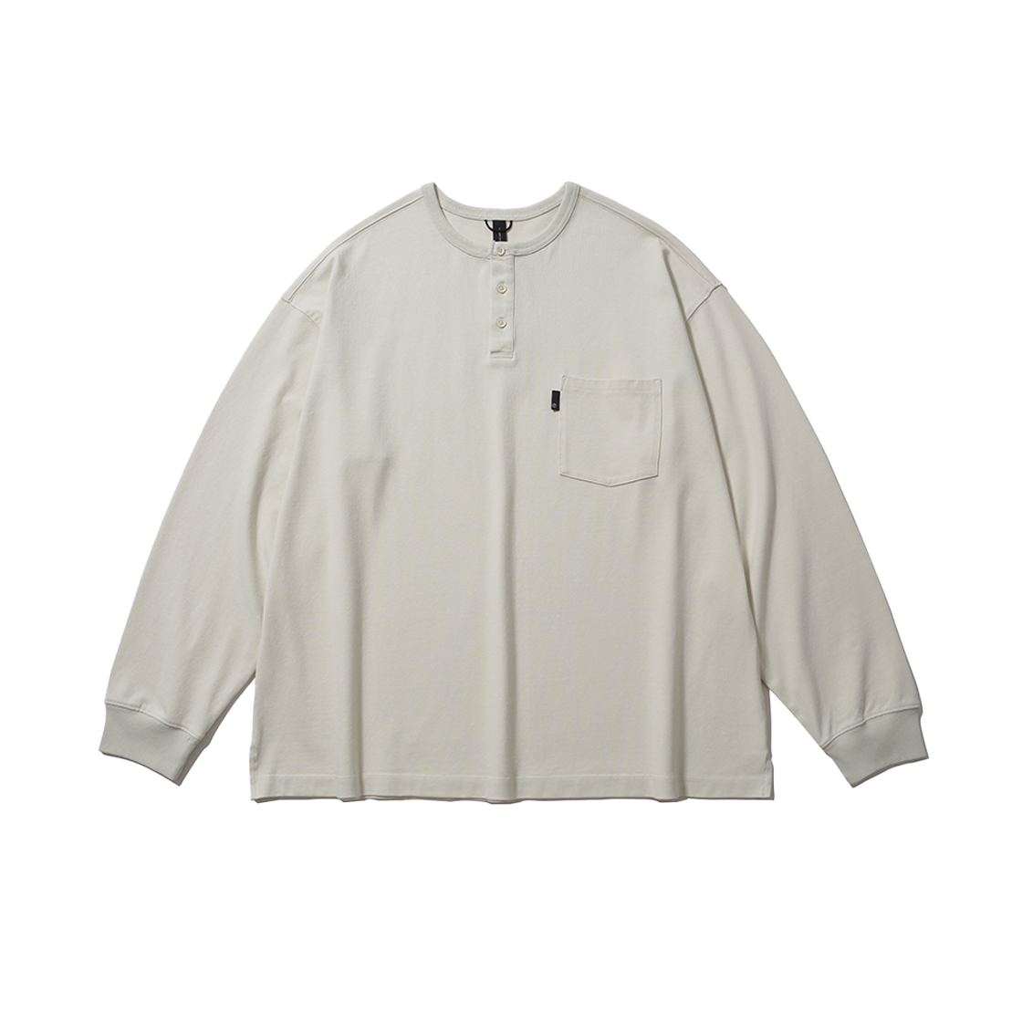 모이프 헨리넥 롱슬리브 티셔츠 네이쳐