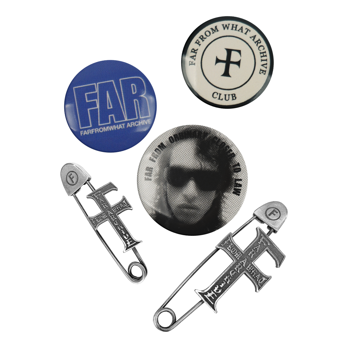 25066-1313-017-SI Farfromwhat Far Pin Button & Safety Pin