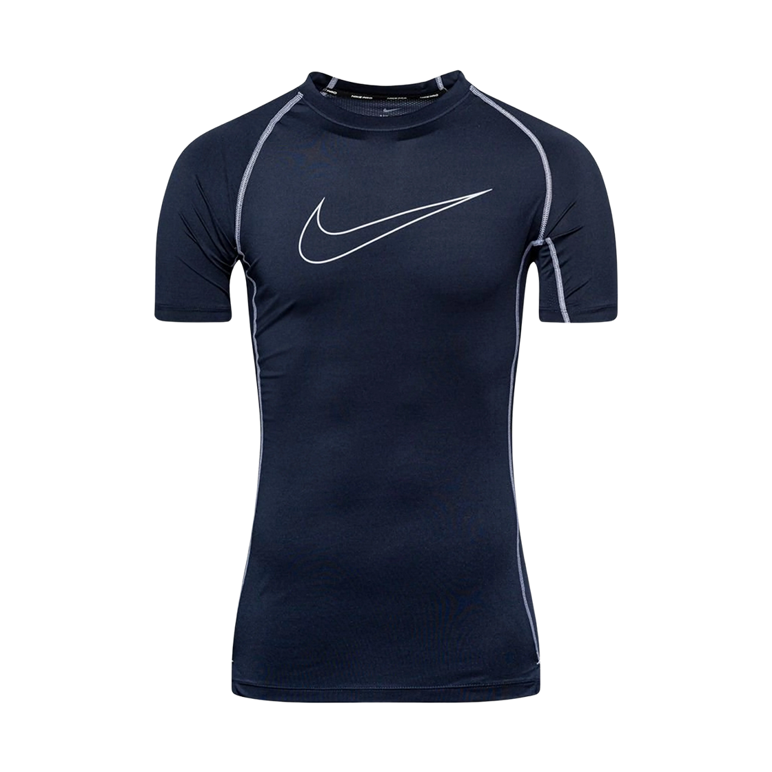 나이키 프로 드라이핏 타이트 핏 숏슬리브 탑 옵시디언 - 아시아(Nike Pro Dri-Fit Tight Fit Short Sleeve Top Obsidian - Asia)
