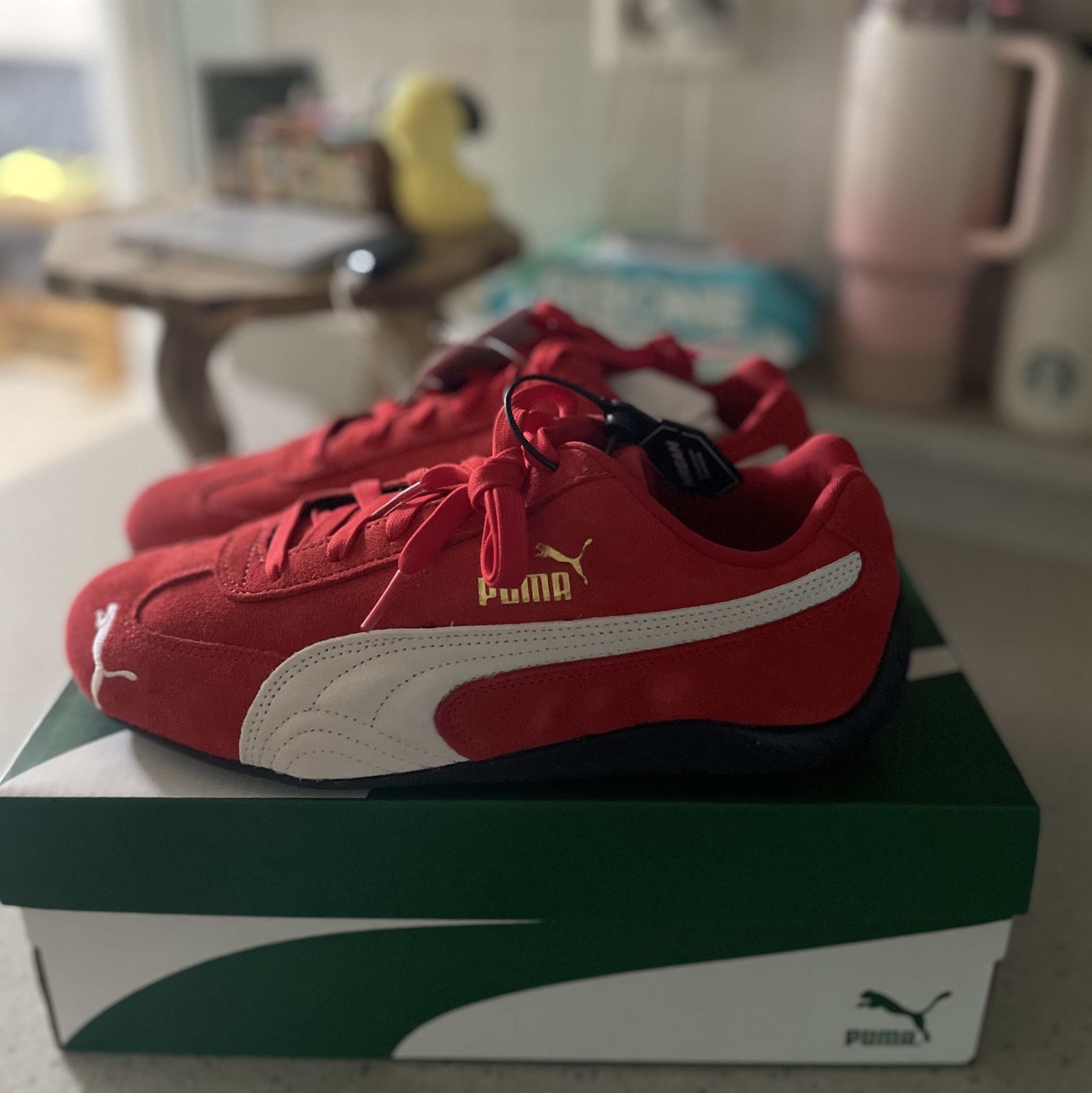 Puma Speedcat OG Red White 착용 스타일 - 1