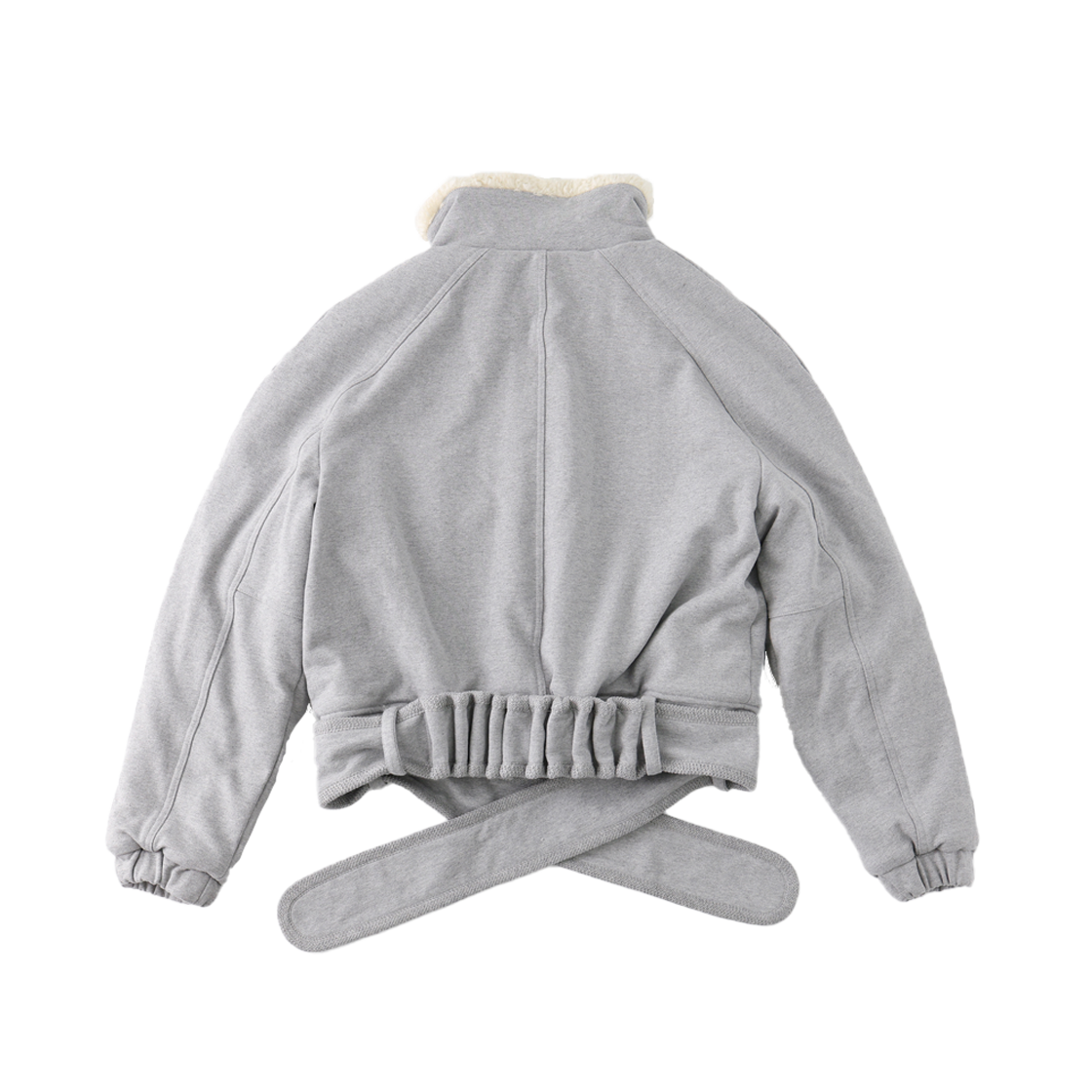 울리카 상투스 우먼 벨트 집 자켓 그레이 - 25FW(Ulika Sanctus Women Belt Zip Jacket Grey - 25FW) - 2