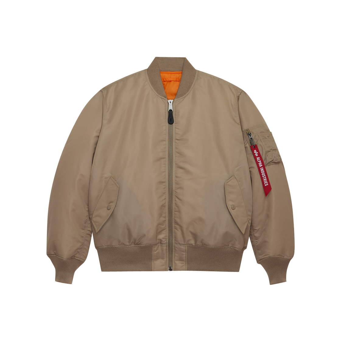 알파 인더스트리 알파 MA-1 플라이트 자켓 빈티지 카키(ALPHA INDUSTRIES Alpha Ma-1 Flight Jacket Vintage Khaki)
