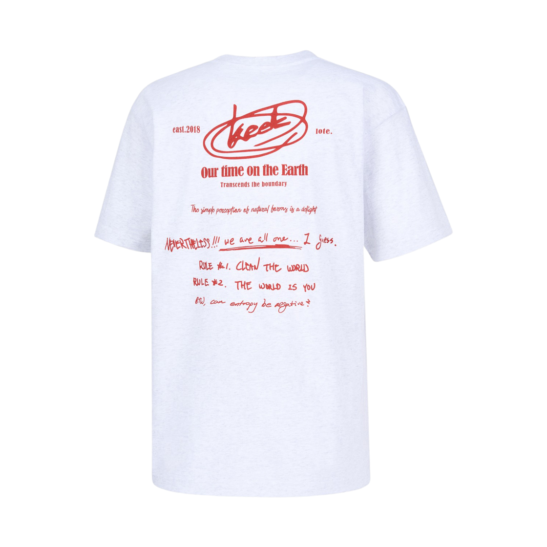 키크 크루 티셔츠 오렌지(keek Crew Tee Orange)