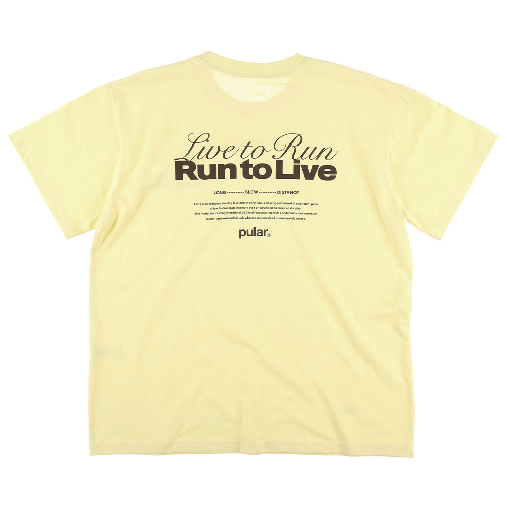 풀라르 남여공용 라이브 투 런 티셔츠 라이트 옐로우(pular Unisex Live To Run T-Shirt Light) - 2