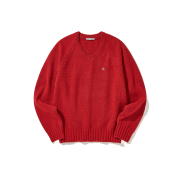 DAUSPICE Raglan Knit Red