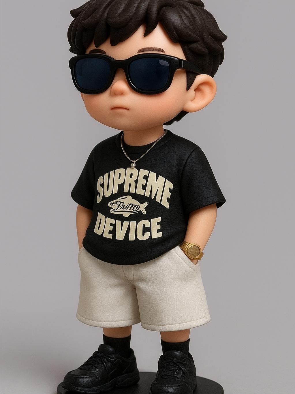 Supreme x GOODENOUGH Device T-Shirt Black - 25SS 착용 스타일