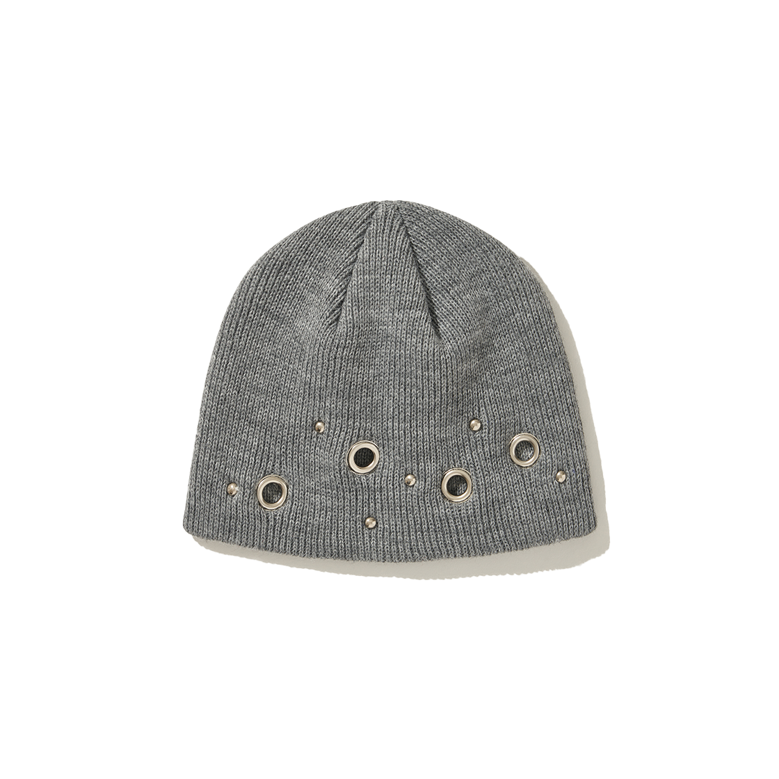 D25FBN01GR99 DAUSPICE Eyelet Stud Beanie Gray