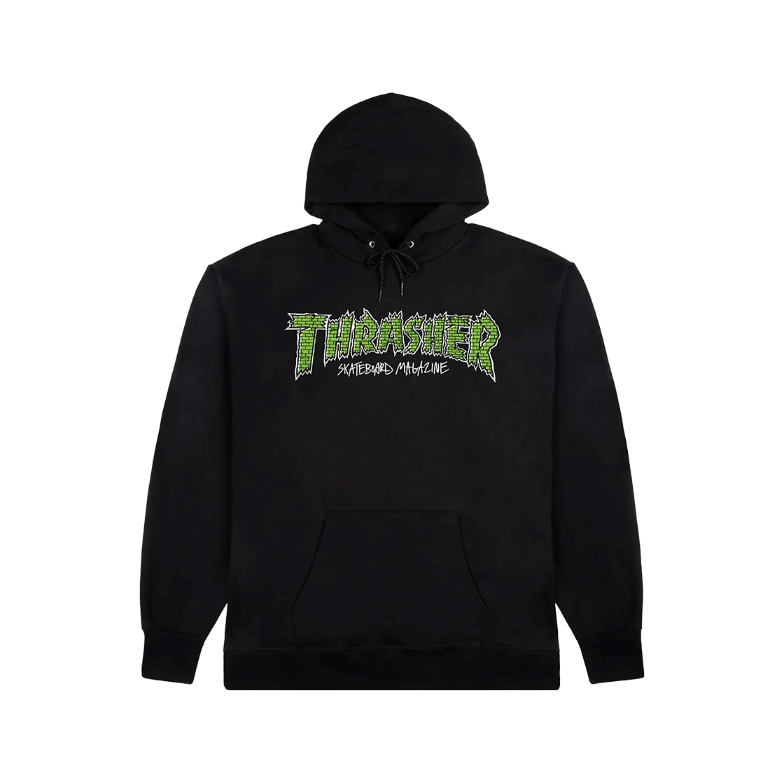 트레셔 브릭 후디 블랙(Thrasher Brick Hoodie Black)