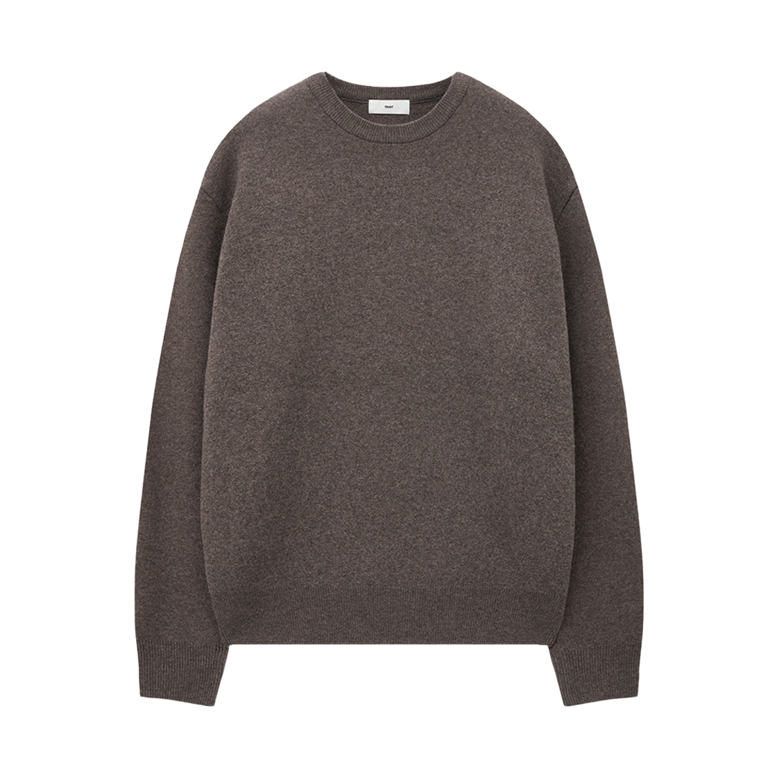 TNSW5F105W2 TNGT Wool Blended Round Neck Sweater Brown