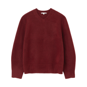 Millo Archive Crop Silhouette Vneck Knit Red
