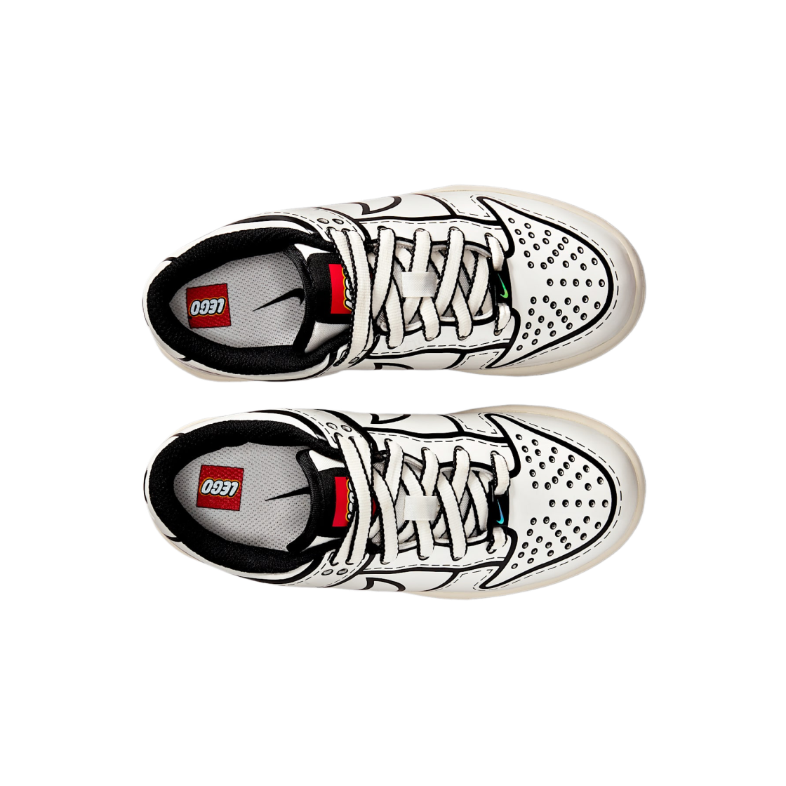(PS) 나이키 x 레고 덩크 로우 세일 블랙 러시 레드((PS) Nike x Lego Dunk Low Sail Black Rush Red) - 2