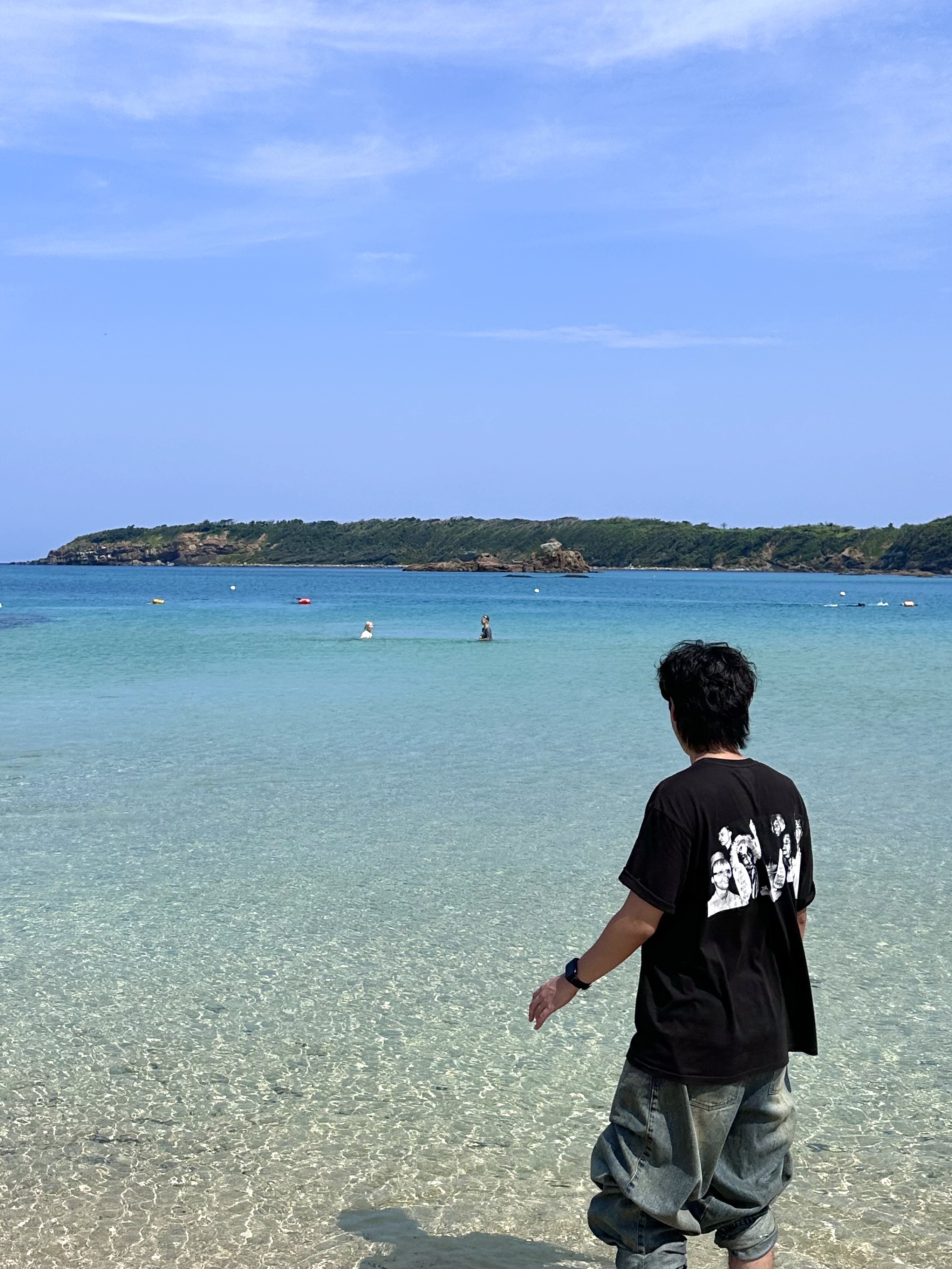Stussy x Martine Rose Collage Pigment Dyed T-Shirt Black 착용 스타일