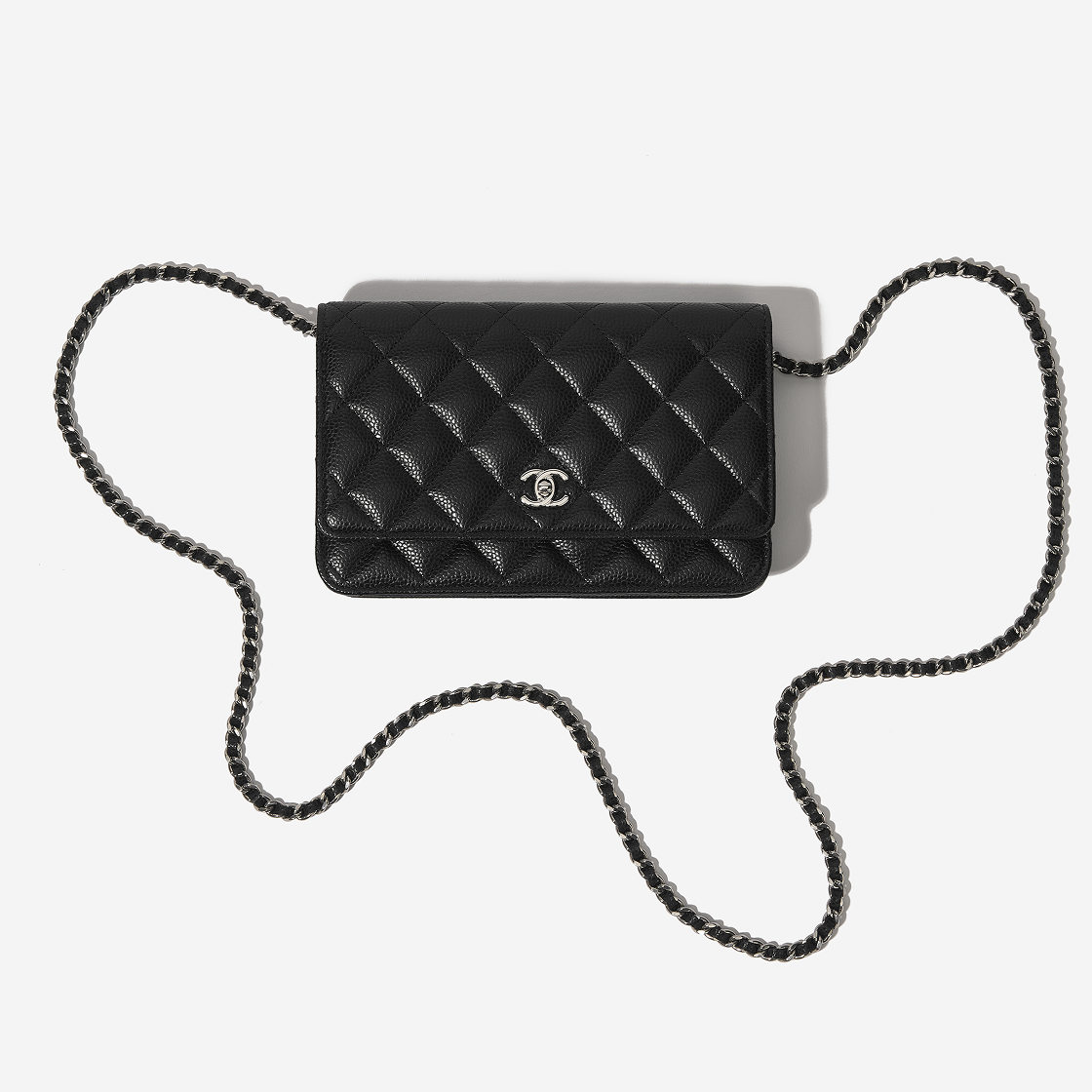 샤넬 체인 지갑 그레인드 카프스킨 & 실버 메탈 블랙(Chanel Wallet On Chain Grained Calfskin & Silver Black) - 3