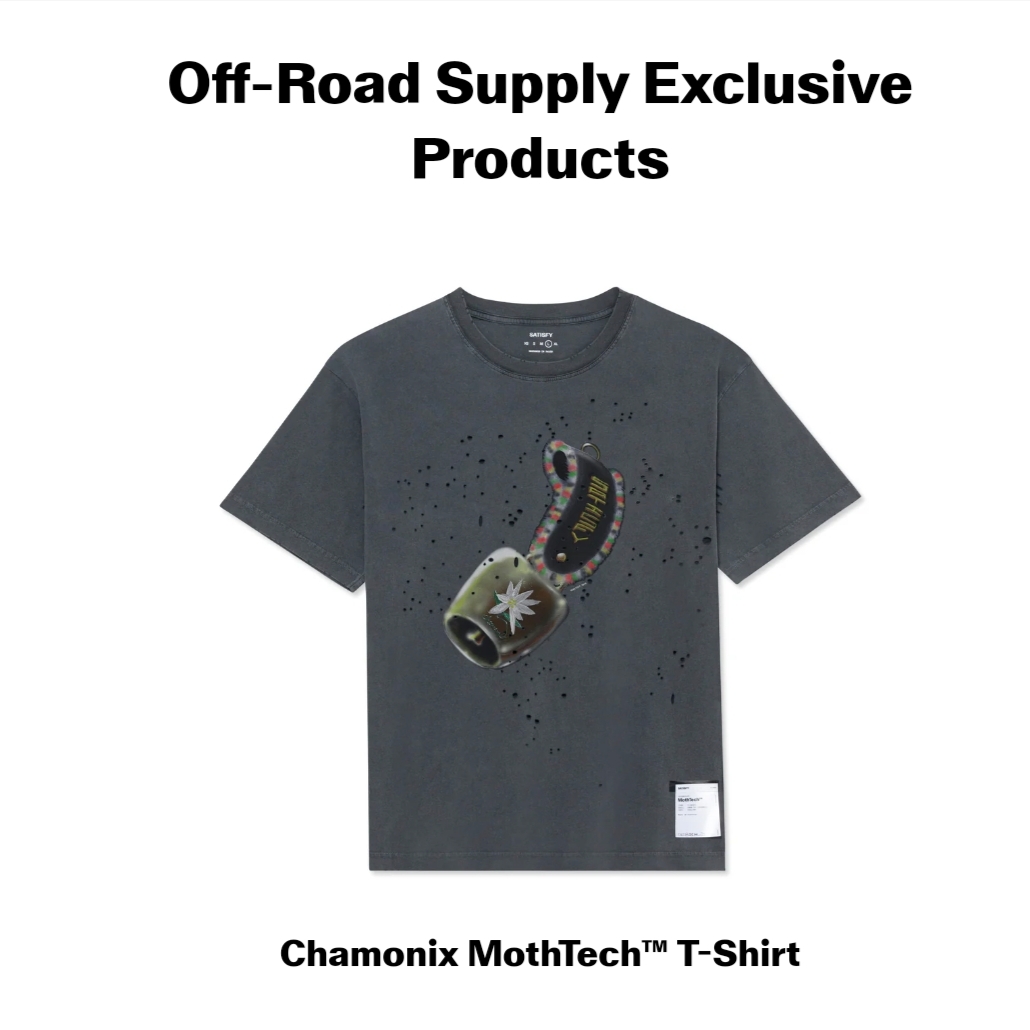 Satisfy MothTech T-Shirt Aged Black 착용 스타일 - 1